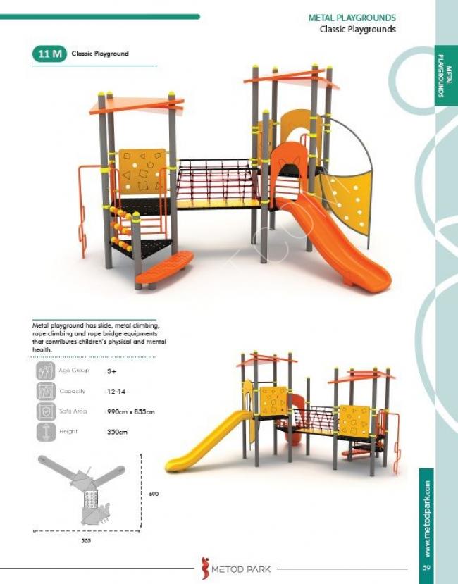 Towers with slides, new European models from Metod Park factories