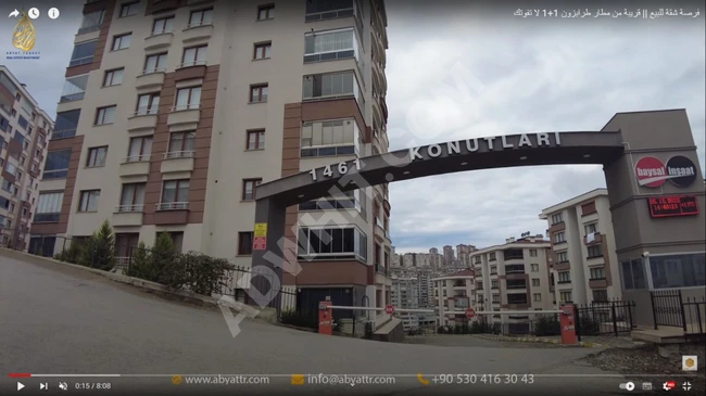 1+1 apartment for sale close to Trabzon Airport