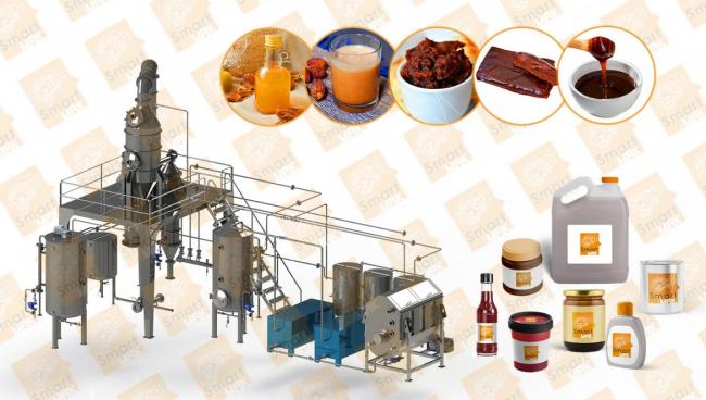 Dates molasses production and packaging line