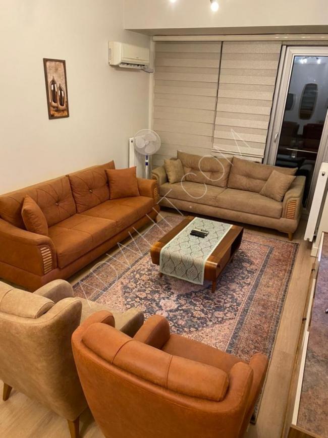 Three-bedroom apartment 3 + 1 hall for tourist rent in the famous Batışehir complex