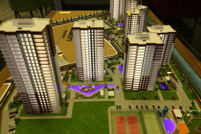 Apartments for sale within a residential complex in Istanbul