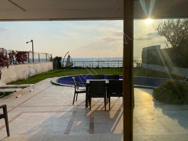 Luxurious villa for daily, weekly rent in Istanbul, with stunning sea views