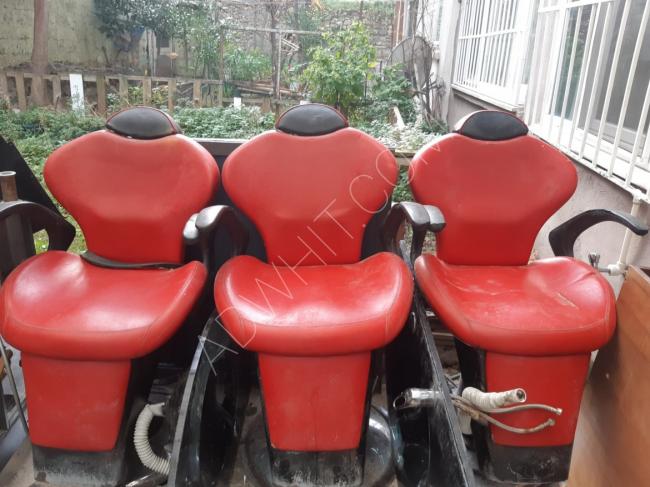 3 barber chairs