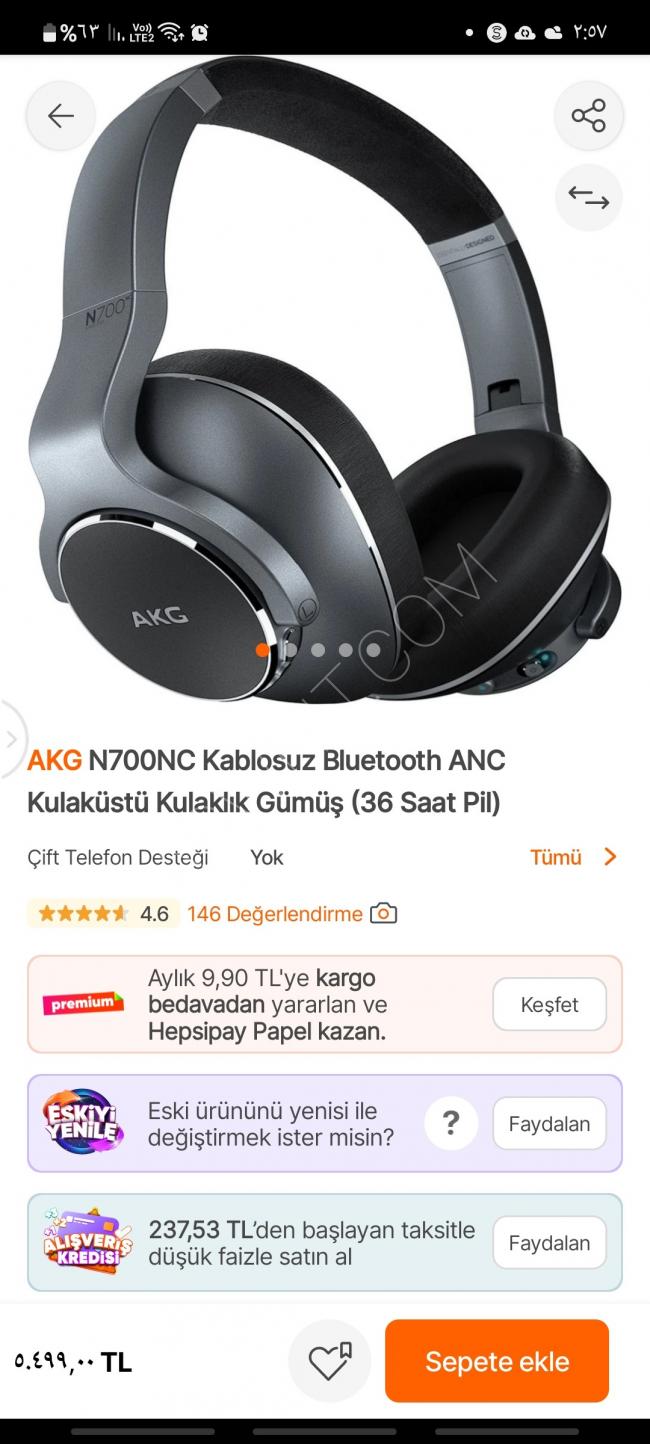 AKG 700NC headphones