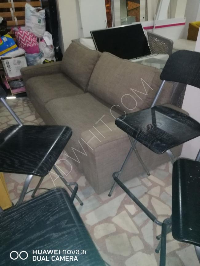 Used sofa with chairs for sale 