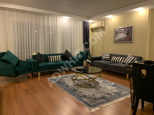 Furnished apartment for rent in Beylikduzu, with a full sea view