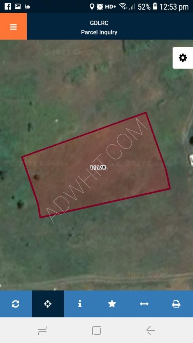 A residential plot of land for sale