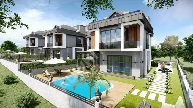 Muhteşem deniz manzaralı 6+2 müstakil villa