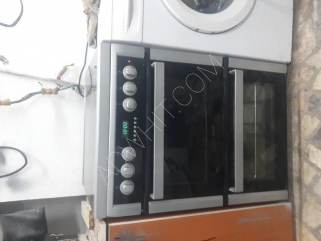 Gas oven and microwave