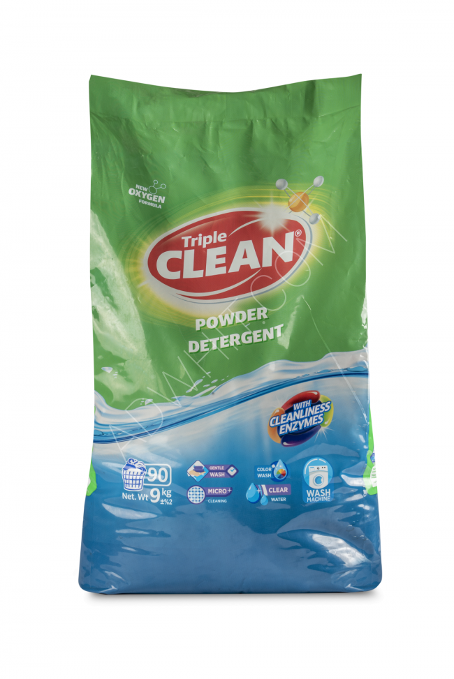 High quality Triple Clean laundry powder 9 kg