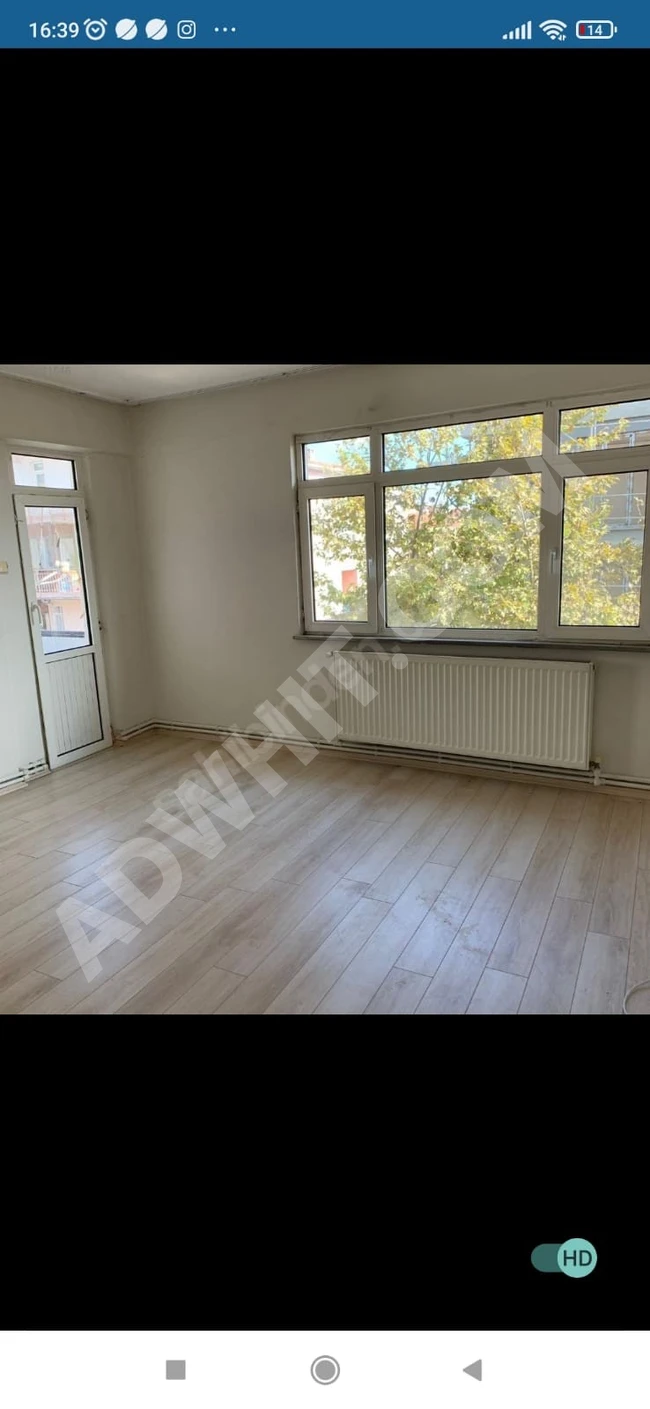 An empty two-bedroom apartment for rent in Istanbul Avcilar