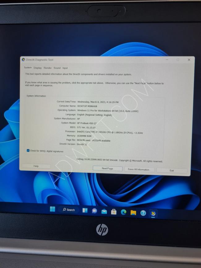 HP ProBook core i7 (Nvidia GeForce )
