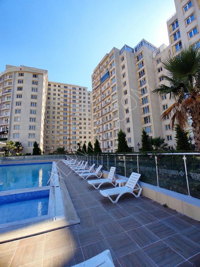 Apartment for sale 1+1 with a large terrace in Istanbul Esenyurt