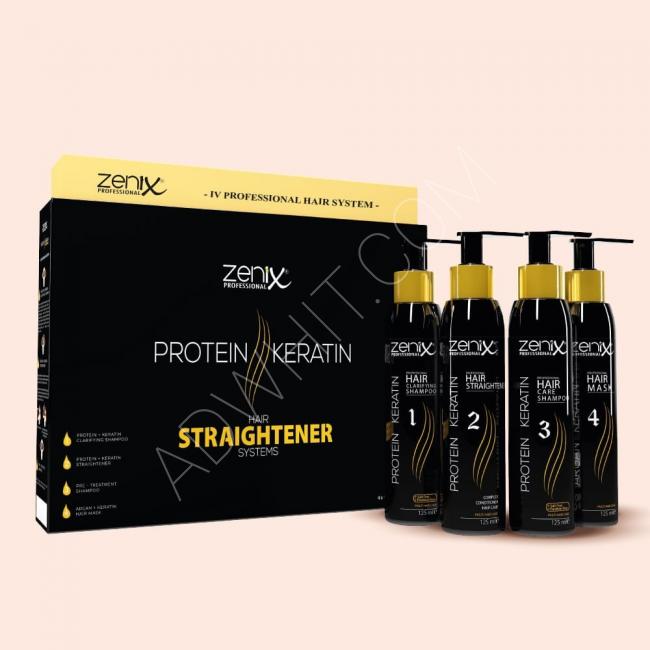 Zenix Hair Straightener Protein Keratin Treatment Care Kit