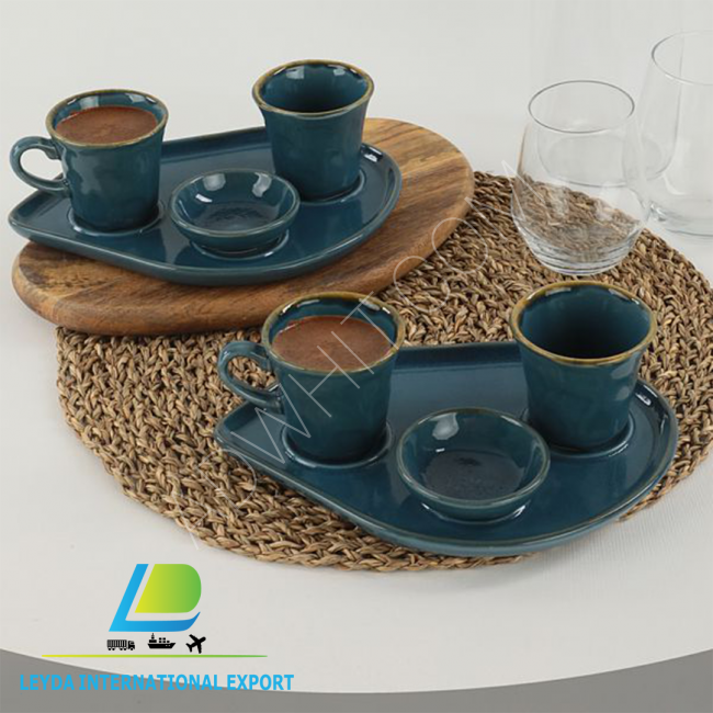 Sets of tea and coffee cups