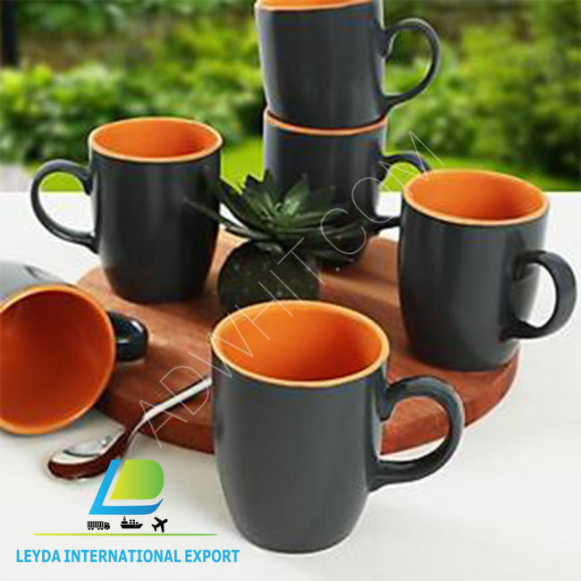 Sets of tea and coffee cups