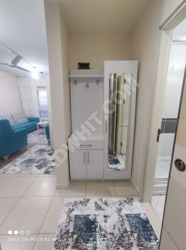 Hani Plus sitesi içerisinde yıllık kiralık 1+1 eşyalı daire