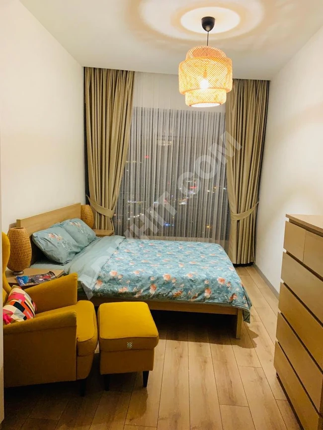 Two rooms and a hall for monthly tourist rent in Mall of Istanbul