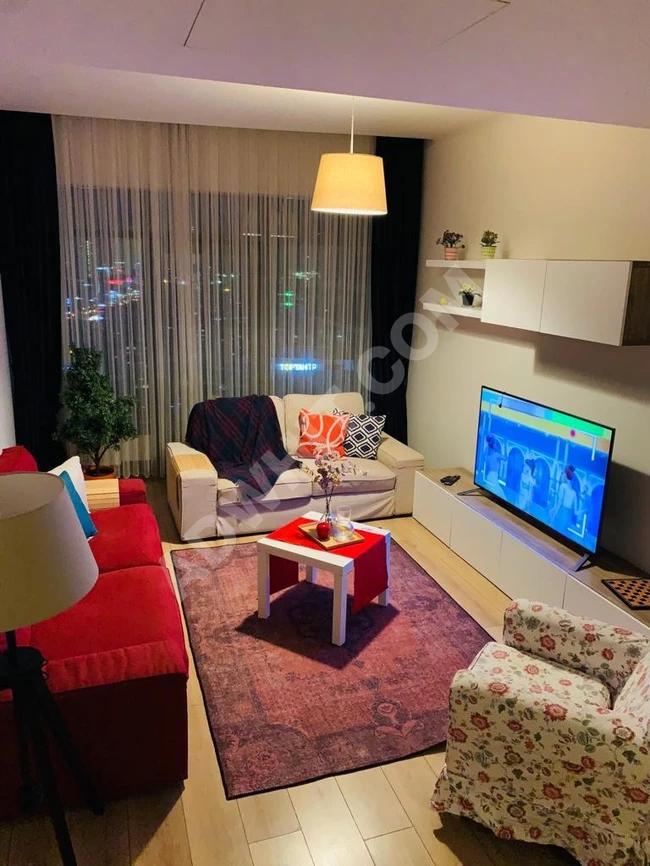 Two rooms and a hall for monthly tourist rent in Mall of Istanbul