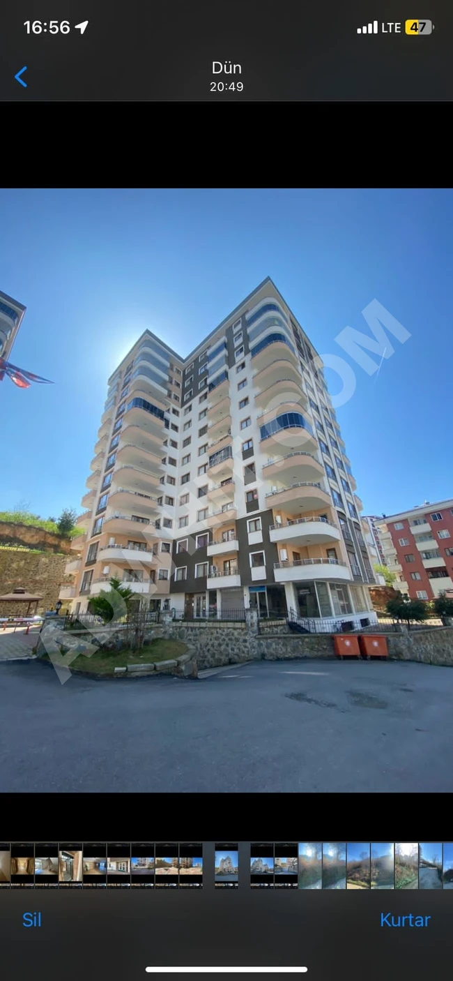 Apartment with a balcony with a sea view in Kasustu