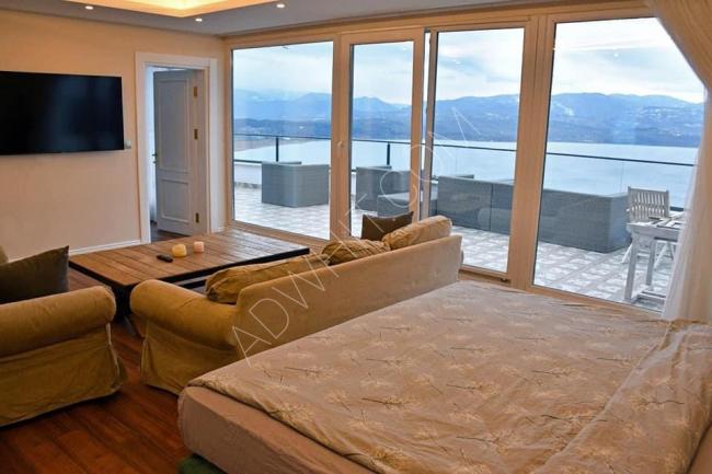 Villa for daily rent in Sapanca, overlooking Sapanca Lake