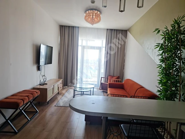 Furnished apartment in Mall of Istanbul for monthly tourist rent, room, hall, kitchen, bathroom and balcony