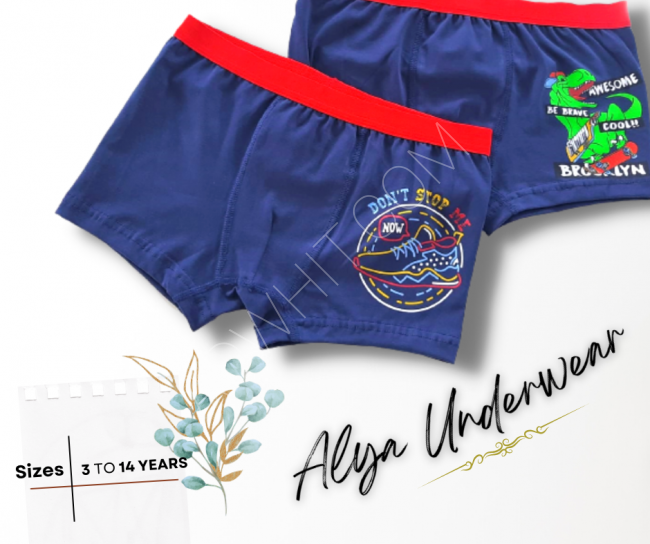 A Turkish company for the production of cotton underwear for children - boxers and slippers for young children from 3 to 16 years old