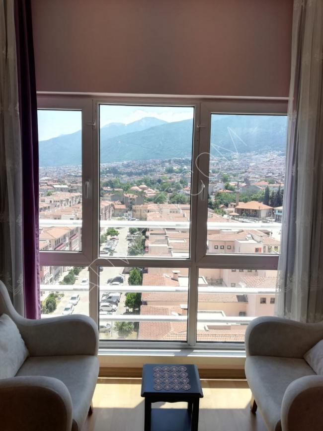 Furnished apartments in Bursa for daily and weekly rent, three rooms and a hall