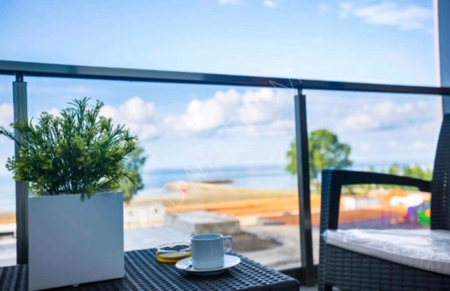 Trabzon'da deniz manzaralı otel konseptinde daire