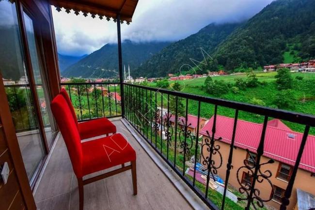 Apartments for rent in Uzungol and cottages overlooking the lake and nature