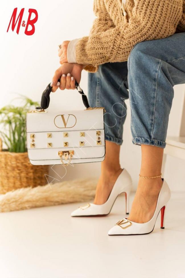 Valentino çanta ve topuklu ayakkabı seti