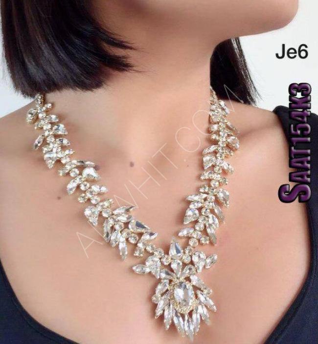 Top quality women's accessories necklace with diamonds 