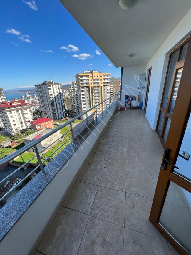 3+1 apartment in the most beautiful location of Trabzon Kaştu Yomra with open sea view