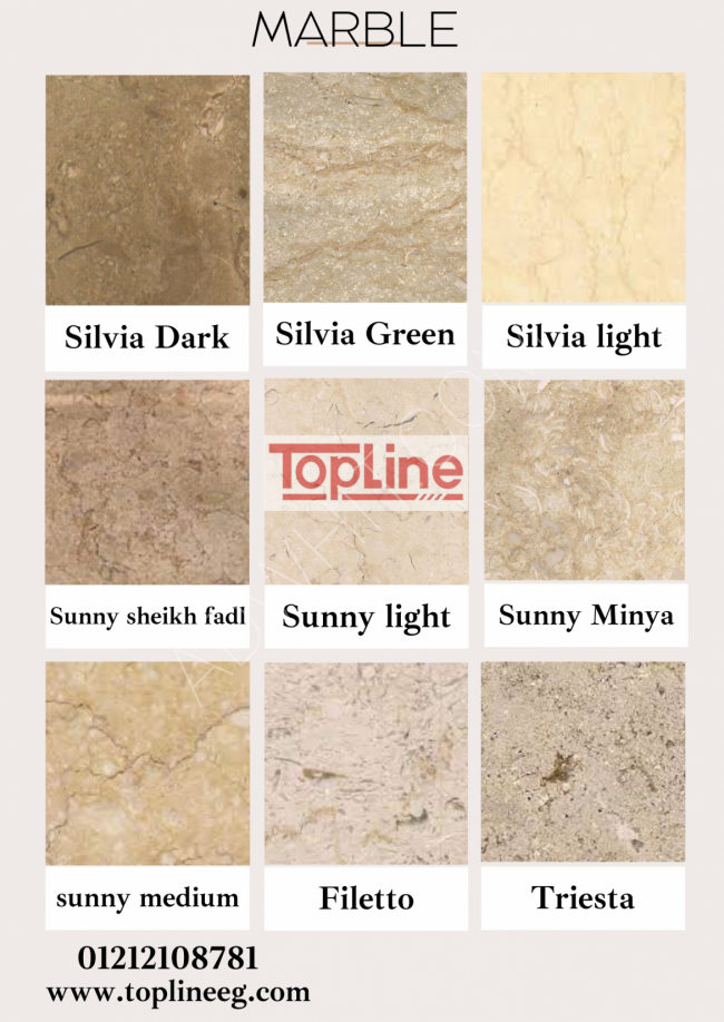 Natural marble for export at the best prices