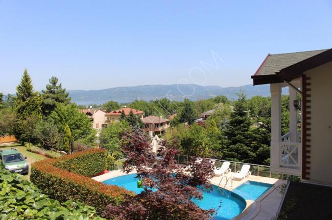 Villa for daily rent with a magnificent view and a large swimming pool.