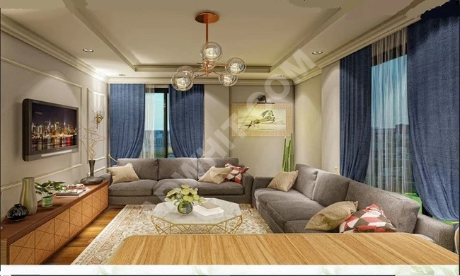 2+1 apartment in a luxurious complex in Bayrampasa, Istanbul, Europe.