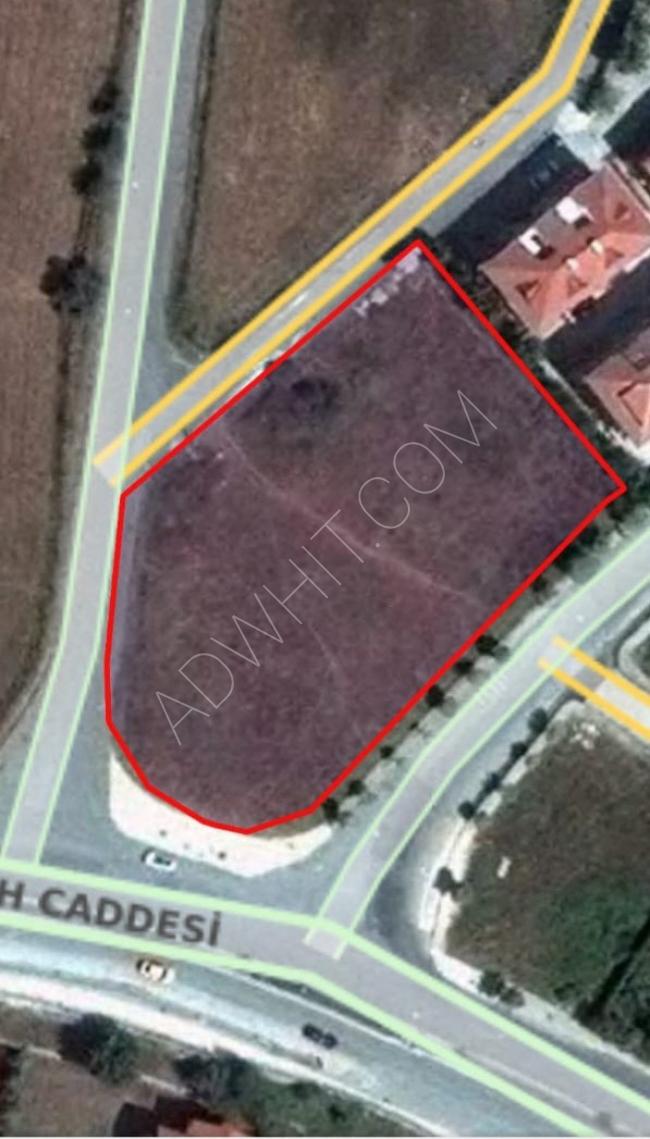 Land for construction, hotel for sale in Arnavutkoy, near the airport, on a direct street
