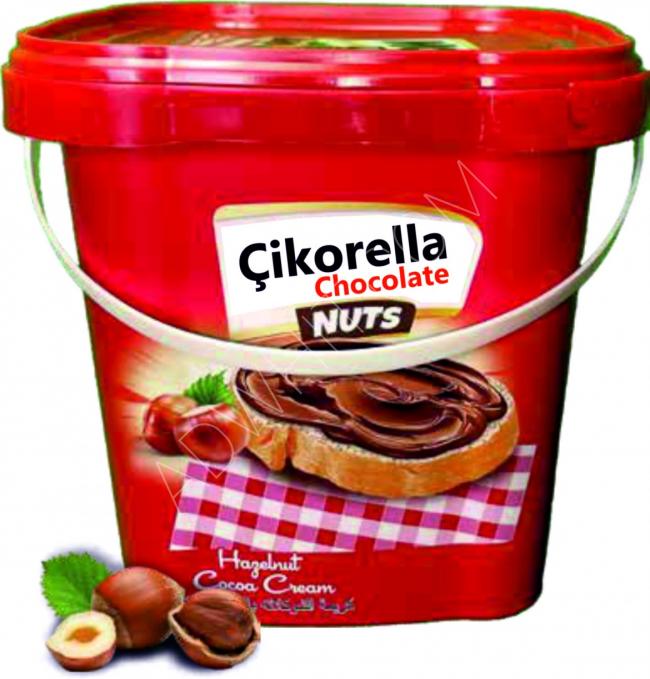 A kilo of chocolate with hazelnut flavor