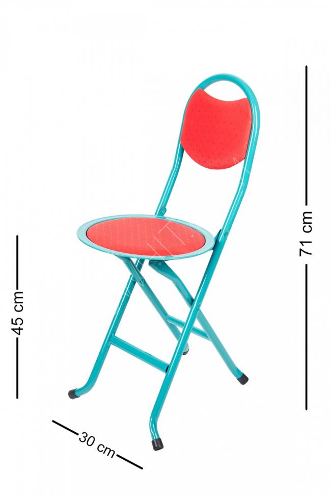 HUNDEMİR  Katlanır/Portatif Bahçe Kamp Çocuk Plaj Camii Mutfak Sandalyesi 