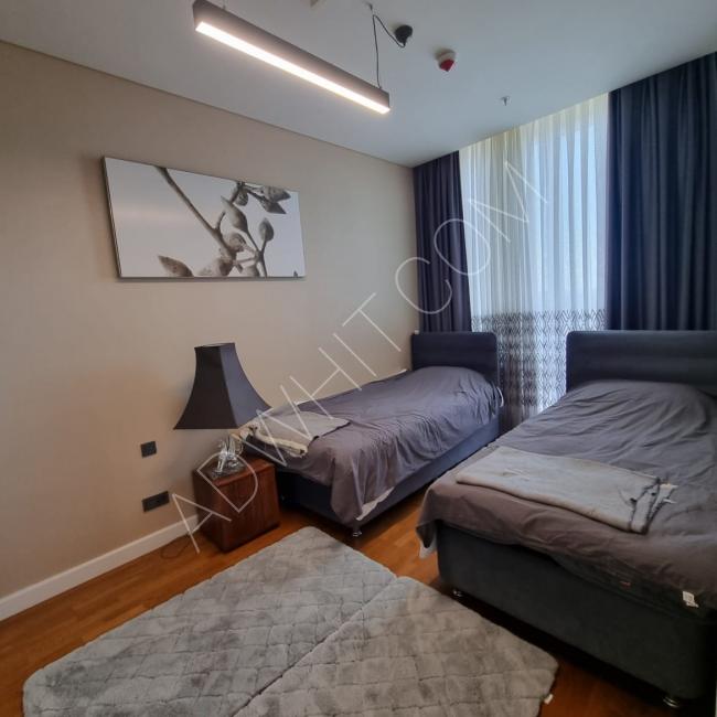 Vadi Istanbul furnished apartment for tourist rent 3 rooms, hall, kitchen and two bathrooms