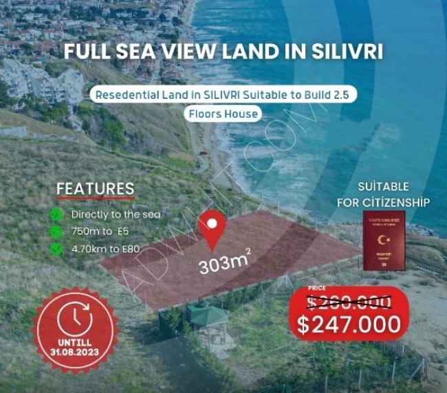 Land with direct sea view