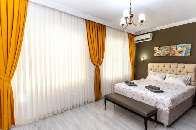Furnished apartment in Şişli with a balcony
