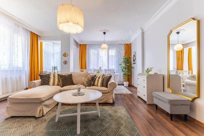 Rent a clean three-room apartment in Besiktas