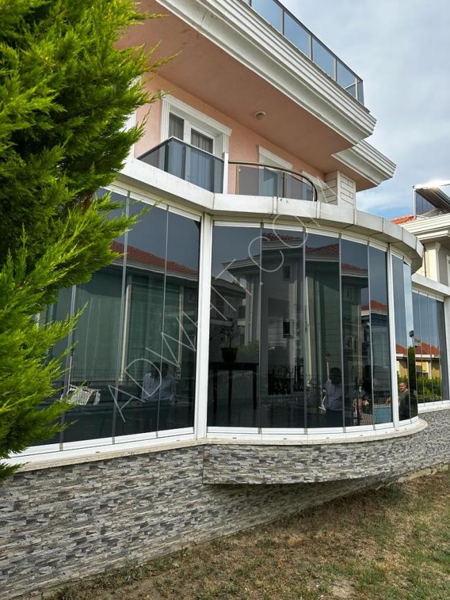 A luxurious independent 4-story villa for Turkish citizenship 5+2 with a sauna, cinema room, private club, and a swimming pool within a distinctive complex