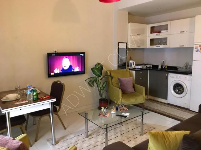 An apartment in Sisli with two rooms and a hall