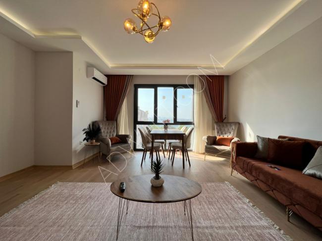A furnished apartment for daily rent with a wonderful view of the lake in the Kucukcekmece area