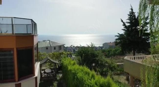 Villa for sale in Istanbul, Buyukcekmece with sea view within a complex