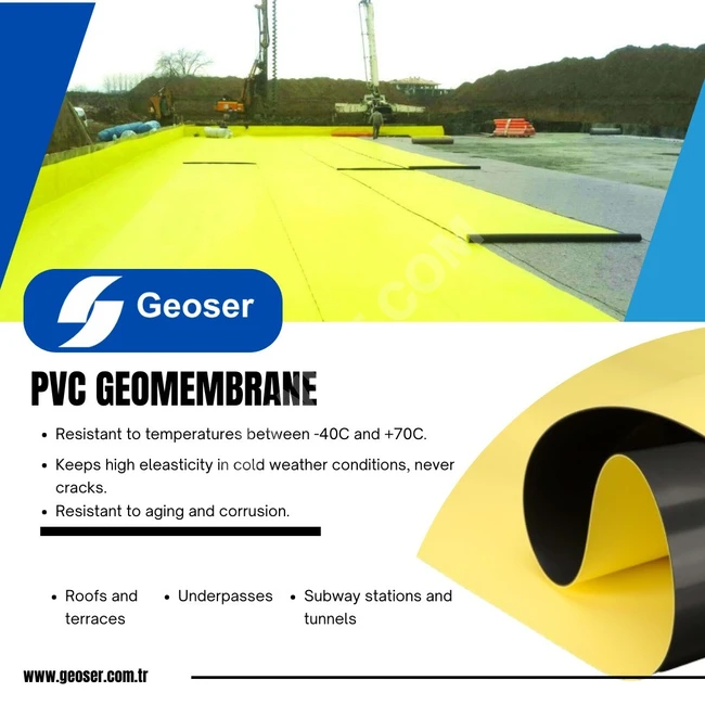 اغشيه التبطين بي في سي  pvc geomembrane 