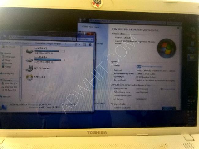 Used Toshiba laptop for sale