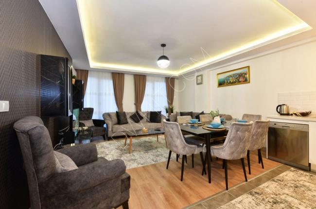 İstanbul Şişli'de günlük kiralık iki odalı ve salonlu eşyalı daire